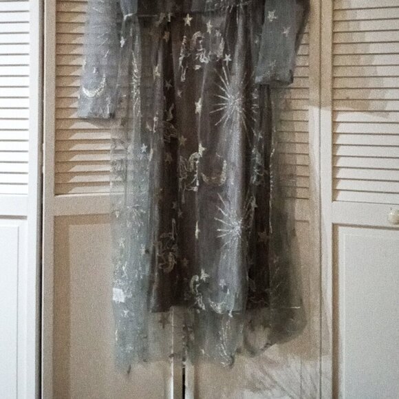 NWT Plus Size 26 Sheer Celestial Dress and Lining - Picture 3 of 8